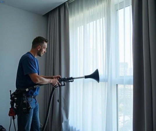 Professional curtain stain removal process equipment Matty Curtain Cleaning eagleby