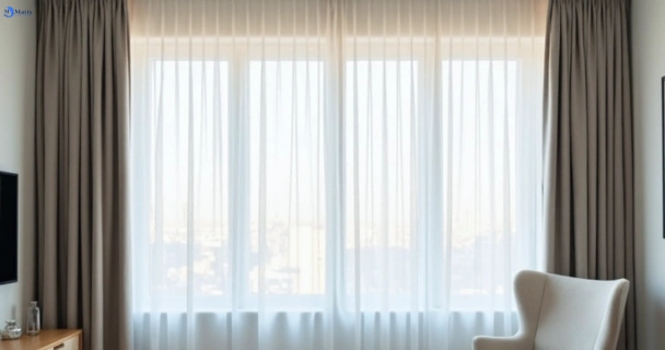 Freshly steam cleaned curtains in eagleby QLD