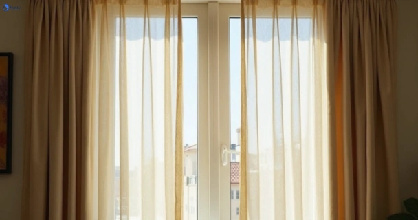 Dusty and dull curtains in eagleby before steam cleaning